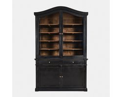 LOBERON Kast Westridge antiekzwart/bruin