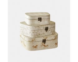 LOBERON Kistje set van 3 Windermay crème