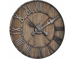 LOBERON Klok Caldwell antiekbruin/grijs