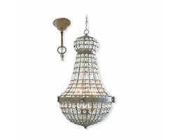 LOBERON Kroonluchter Perreux helder/antiekgrijs