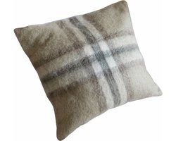 LOBERON Kussenhoes Argoub beige/grijs