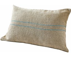 LOBERON Kussenhoes Arrentès beige/blauw