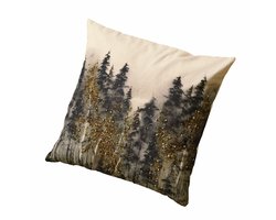 LOBERON Kussenhoes Aurignac grijs/goudkleurig