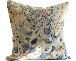 LOBERON Kussenhoes Carroll blauw/beige