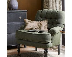 LOBERON Kussenhoes Dedwen linnen/grijs