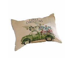 LOBERON Kussenhoes Malivor crème/groen