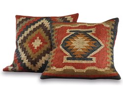 LOBERON Kussenhoes set van 2 Dailies rood