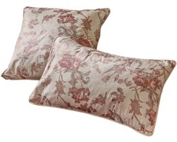 LOBERON Kussenhoes set van 2 Karivelle crème/roze
