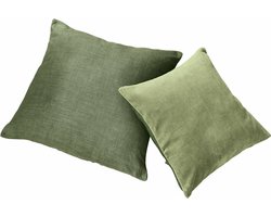LOBERON Kussenhoes set van 2 Salina groen