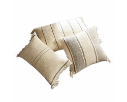 LOBERON Kussenhoes set van 3 Wallon beige