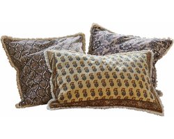 LOBERON Kussenhoes set van 3 Zandora bont