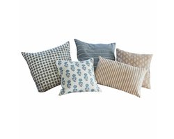 LOBERON Kussenhoes set van 5 Xantelle bont