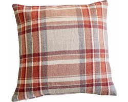 LOBERON Kussenhoes Tartan rood/beige