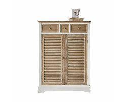 LOBERON Lage kast Lourmante bruin/wit