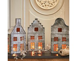 LOBERON Lantaarn set van 3 Allison Park grijs