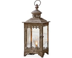 LOBERON LED-lantaarn Féerie antiekbruin
