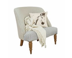 LOBERON Leunstoel Maplewood beige/grijs