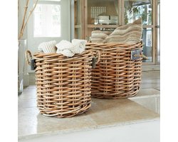 LOBERON Mand set van 2 Marché bruin