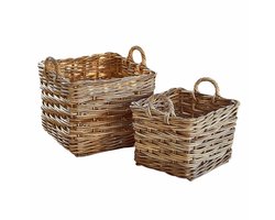 LOBERON Mand set van 2 Solangeais grijs