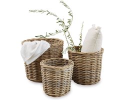 LOBERON Mand set van 3 Avar bruin