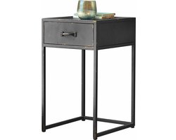 LOBERON Nachtkastje Lysandor antiekzwart