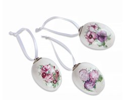 LOBERON Paasei, set van 3 Maurine bont