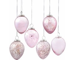 LOBERON Paasei set van 6 Cataleya roze