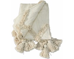 LOBERON Plaid Linares crème