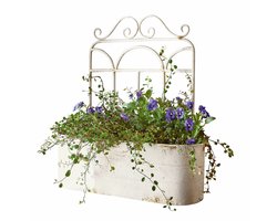 LOBERON Plantenbak Marwin antiekwit