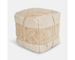 LOBERON Poef Palmane crème