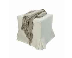 LOBERON Poef Ulysette linnen