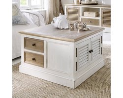 LOBERON Salontafel Cloverport antiekbruin/antiekwit