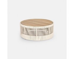 LOBERON Salontafel Delor crème/bruin