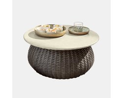 LOBERON Salontafel Tarevo grijs/zwart