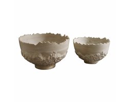 LOBERON Schaal set van 2 Alvendra beige