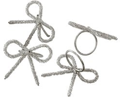 LOBERON Servetring set van 4 Eirael zilverkleurig