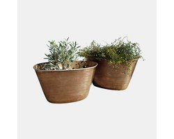 LOBERON Sierpot set van 2 Rinalo antiekbrons