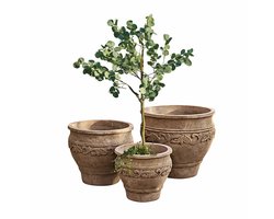 LOBERON Sierpot set van 3 Sabugal antiekbeige