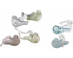 LOBERON Siervogel set van 6 Vouvry blauw/groen