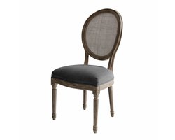 LOBERON Stoel Danube bruin/zwart