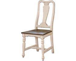 LOBERON Stoel Harry wit/bruin
