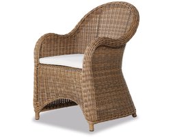 LOBERON Stoel Kerun bruin/wit