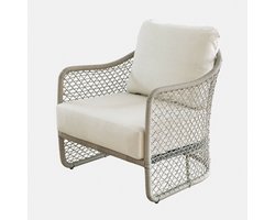 LOBERON Stoel Langforda bruin/crème