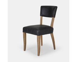 LOBERON Stoel Norevaux zwart/bruin