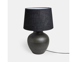 LOBERON Tafellamp Branver zwart/bruin