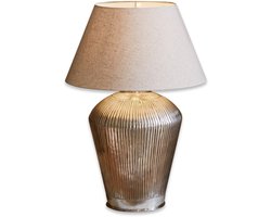 LOBERON Tafellamp Caulières crème/antiekzilver