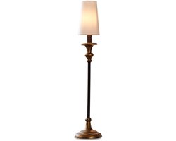LOBERON Tafellamp Ducey crème/antiekgoud