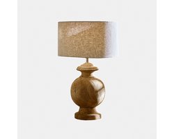 LOBERON Tafellamp Everholt beige/bruin