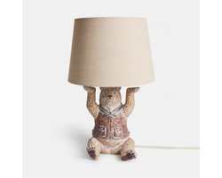 LOBERON Tafellamp Mikes bruin/beige