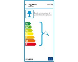 LOBERON Tafellamp Mosnay beige/antiekgrijs